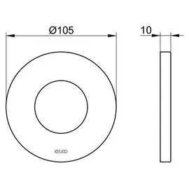 Keuco Wandrosette Übergröße für Ventile und -