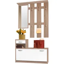 Stella Trading Garderobe Carryhome 100 x 190 x 26 cm Weiß