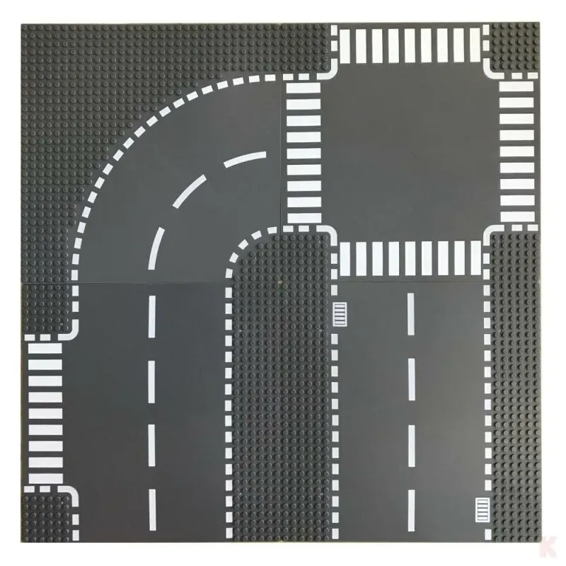 Klemos KL-20001 Klemmbaustein Grundplatte 32x32 Straße (25cmx25cm)