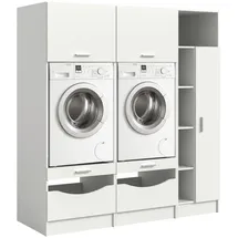 MID.YOU xonox.home – 3-teiliges Waschmaschinenumbau Set Free 183 x 195 x 68 cm Weiß
