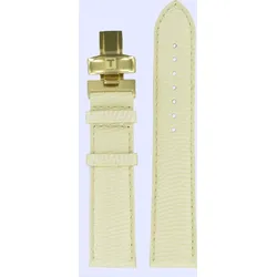 Tissot - Leder Carson Lederband Weiss 20/18mm T600028984 - eidechsen-prägung,rind,weiß