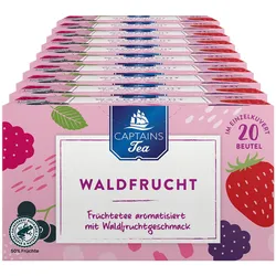 Captains Tea Früchtetee Waldfrucht 60 g, 10er Pack