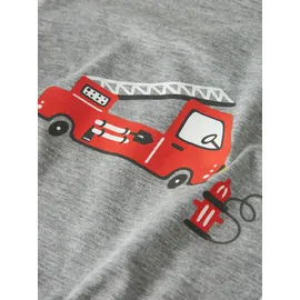 NAME IT Nmmnightset Grey Fire Truck Noos | 122/128