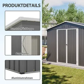 luscriate Gerätehaus 3,11 x 2,40 m Grau