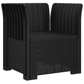 vidaXL 1-Sitzer Sessel 1 x 1 x 1 cm grau