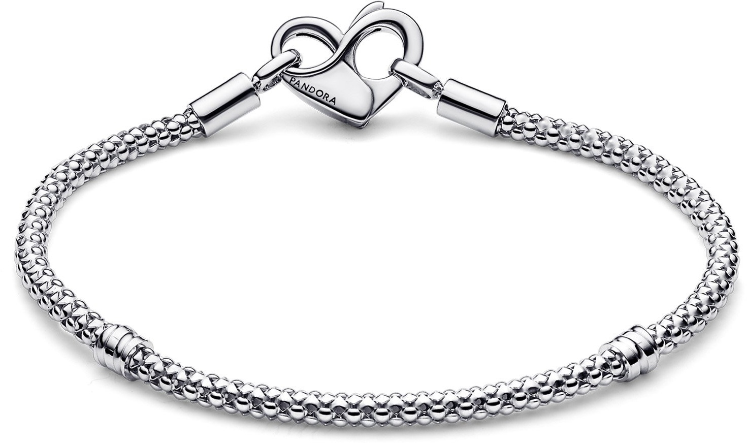 Pandora 592453C00 Charm-Armband für Damen Silber 925 Nietenkette, 20 cm