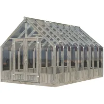 Palmako Gewächshaus Emilia 13 Grau 13,8 m2