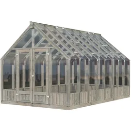 Palmako Gewächshaus Emilia 13 Grau 13,8 m2