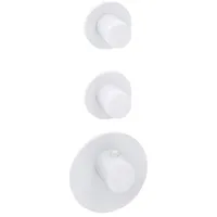Herzbach Deep White Fertigmontageset 23.522010.1.07, Universal-Thermostat-Modul, weiß matt