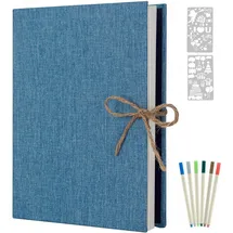 luxuskollektion Selbstklebendes Fotoalbum Scrapbook zum Einkleben 60 weiße Seiten