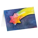 Adeo Verlag Kunstkarten "Stern in dunkler Nacht" 6 Stk.