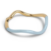 Sway Ring Icy Blue - Vergoldet-Silber Sterling 925 / 54 - 54 Eurosize - Enamel Copenhagen