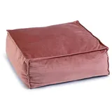 Designed by Lotte DBL Velveti Liegekissen, Katze, Samt, pink, 50x50x20 cm