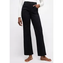 Angels Jeans Lara mit weitem Bein in Schwarz-D46 / L28
