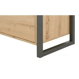 Möbel Boss Highboard 120 x 140 x 40 cm Braun / Grau