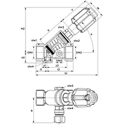 Seppelfricke KFR-Ventil 1506.10 DN 32, nichtsteigende Spindel, mit Entleerung