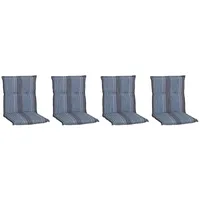 BEO Sitzauflage 4 x 100 x 50 x 5 cm blau/grau 4-tlg.