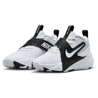 NIKE Team Hustle D Basketballschuhe Kinder 101 - white/white-black 34