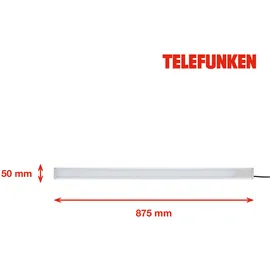 Telefunken LED Unterbauleuchte Uto 87,5 cm Wippschalter, silberfarben