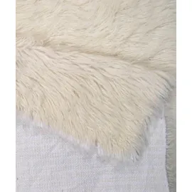 THEKO Wollteppich THEKO "FLOKOS 1250", beige (natur), H:40mm Ø:70cm, Wolle, Teppiche, original griechischer Flokati, Hochflor, Uni-Farben, reine Wolle
