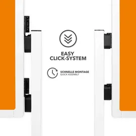 Office Marshal Filz-Moderationstafeln Einteilig Mit Rollen 150 x 120 cm