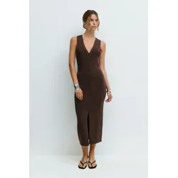 Gina Tricot - Knitted vest dress - Strickkleider - Braun - S - Dame - Braun - S