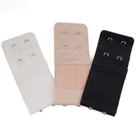 TRIXES 3PC BH Verlängerung Extender Strap Set - 2 Haken Verlängerungen - Mutterschaft BH - Pflege BH - komfortabel und elastisch - temporäre Gewichtszunahme - schwarz weiß Beige - Multi Farbe