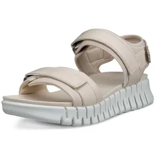 ECCO Sandale Gruuv Sol Lea (Premium-Leder) beige/weiss Damen