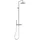 Marwell Classico Duschset verstellbar Gelb/Silber 88-118x20 cm