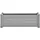 furnicato Hochbeet Elegantes 100 x 43 x 35 cm Grau