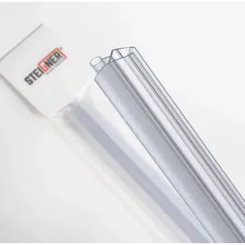 STEIGNER Duschdichtung, 100cm, Glasstärke 6/7/ 8 mm, Vorgebogene PVC Ersatzdichtung für Runddusche, UK08