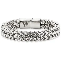 Armband »Schmuck Geschenk Armkette Ankerkette 12 mm breit Silber«, 74946030-21 edelstahlfarben