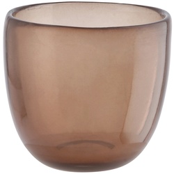 Teelichtglas , braun , Glas  , Maße (cm): H: 5,7  Ø: 6.35