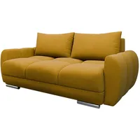 Mirjan24 Sofa, Gelb, Holz, Kiefer, 2-Sitzer, Rechteckig, 186x89x97 cm,