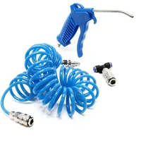 Wiltec Druckluft Reinigungspistole Ausblaspistole für Trockenreinigung mit 5m Druckluftschlauch