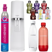 NEU SodaStream Terra Wassersprudler Weiß 2 Flaschen QuickConnect 6 Getränke