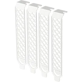 Silverstone SST-Aeroslots2W - PCI Slotblenden, 4 Stück - weiß
