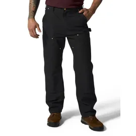 CARHARTT Herren Arbeitshose B01 Double-Front Utility Work, Farbe:Black, Größe:W33/L30
