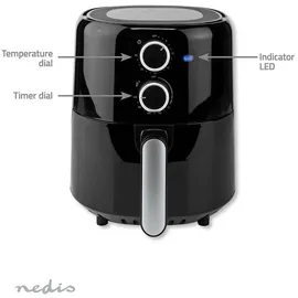 Nedis Heißluftfritteuse KAAF130BK schwarz