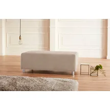 Home Affaire Polsterhocker Györ Mikrofaser 122 x 48 x 68 cm Beige