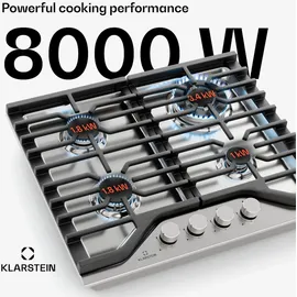 Klarstein Turbocast Gaskochfeld 4-Brenner