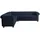 S-Style Eckcouch Samt 2-Sitzer Blau