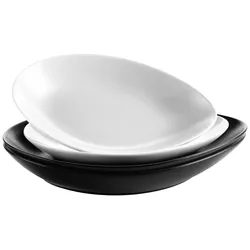 Teller Glendal aus Steinzeug, 4-teilig