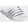 adidas Aqua Adilette Kids Cloud White / Silver Metallicallic / Cloud White 28