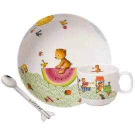Villeroy & Boch Kindergeschirr Hungry as a Bear Kindergeschirr-Set mit Löffel 3-tlg