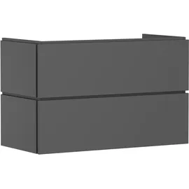 Hansgrohe Xilesa E Waschtischunterschrank 2 Schubkästen PushOpen, Schiefergrau matt