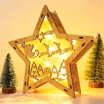 Spetebo LED Dekoleuchte Stern 30 cm warm weiß