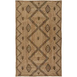 Kadima Design Ökologischer Jute-Teppich `Neath Paul` mit Unikat-Design. 160x230 cm