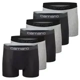 CAMANO Boxershorts schwarz/grau/mehrfarbig XL 6er Pack
