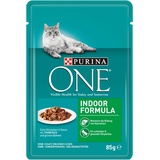 PURINA ONE Katzennassfutter, hochwertige Katzennahrung, reich an Vitaminen und Mineralstoffen, 24er Pack (24 x 85 g Beutel)